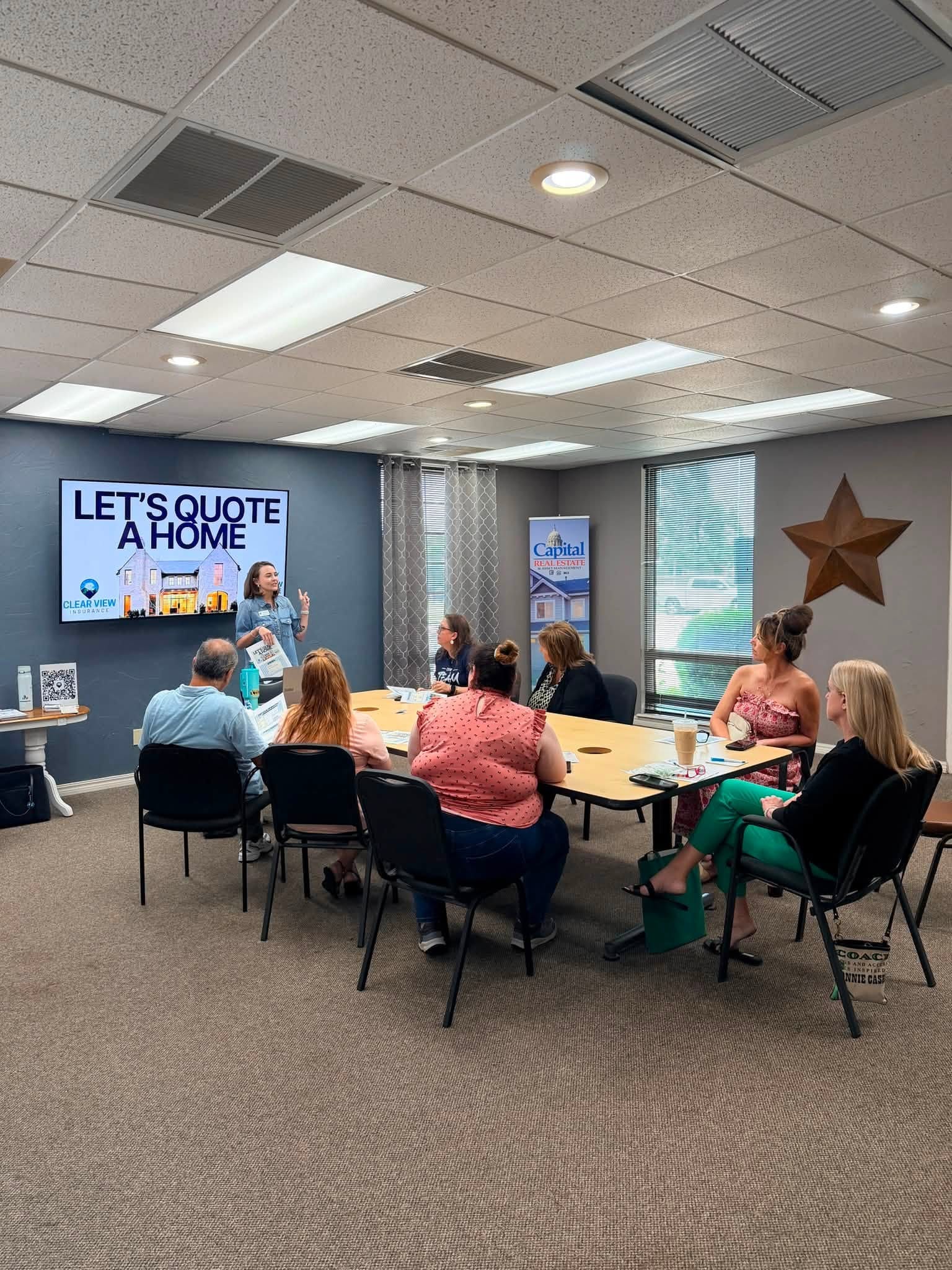 A Clear View 'Let's Quote a Home' class at a real-estate brokerage